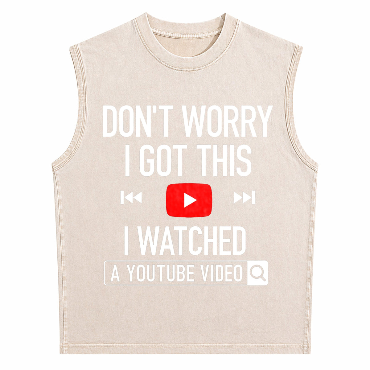 Funny Diy Mechanic Engineer Garage Humorous Father's Day Men's Washed Tank Top