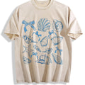 Seashell Coquette Summer Beach Vintage Washed T-Shirt product image 1