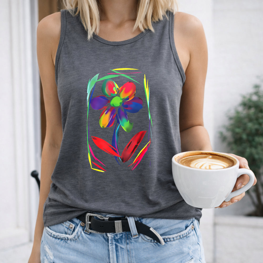 Vibrant Floral Women's Tank Top