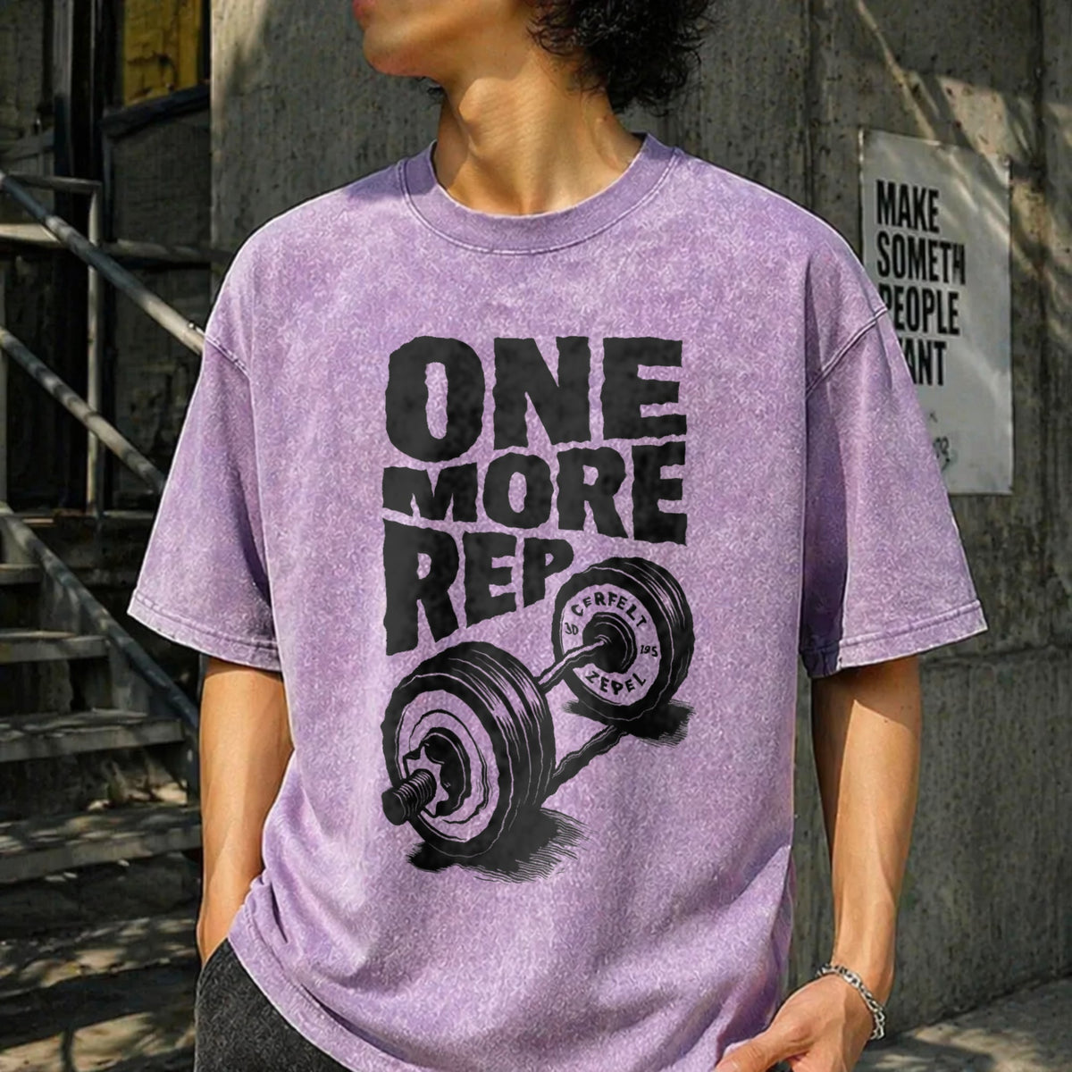 Funny Gym Workout - One More Rep Weightlifting Vintage product image 6