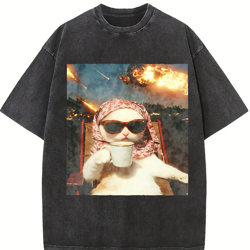 Letter Summer Layerable Vintage Washed T-Shirt product image 2