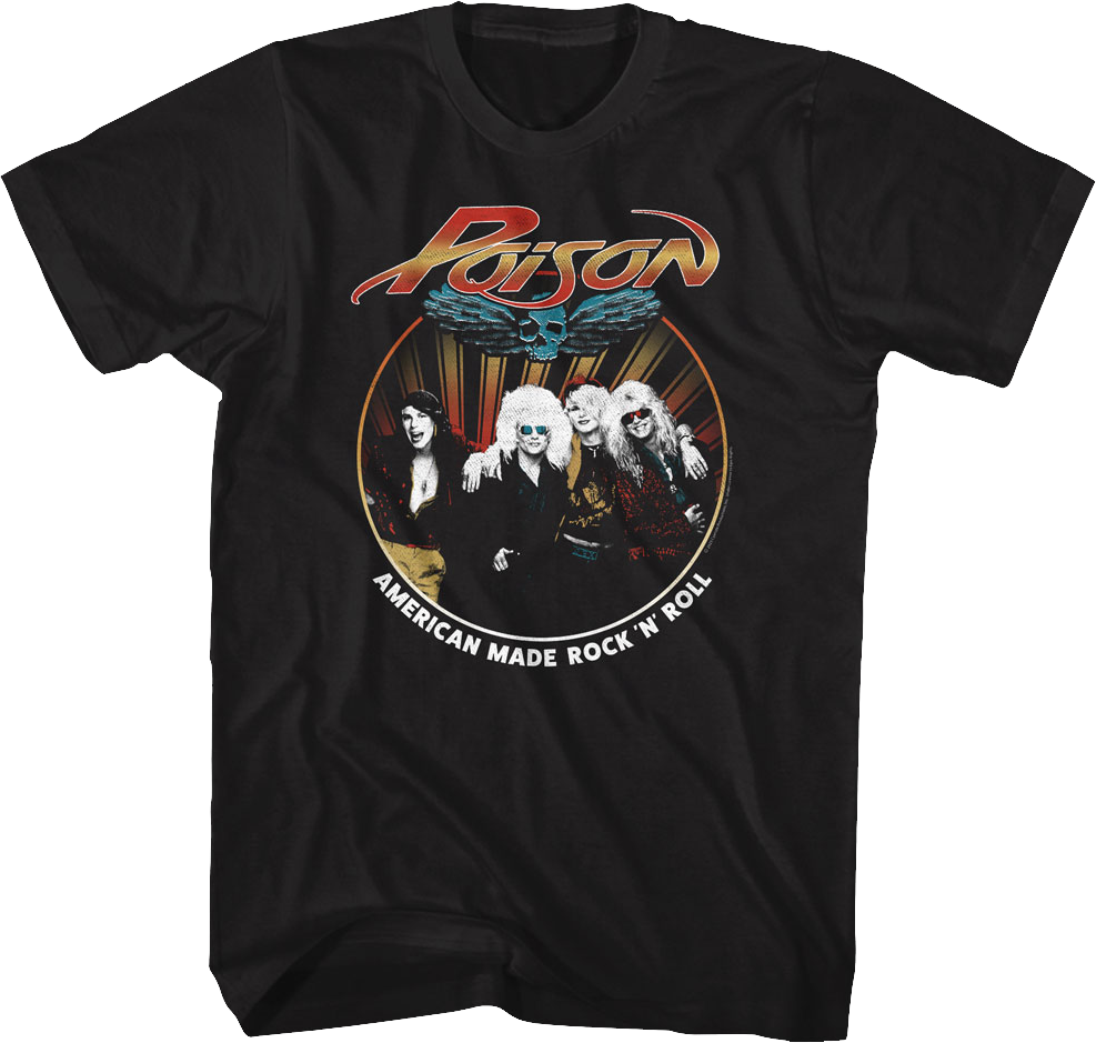 American Made Rock 'N' Roll Photo Poison T-Shirt product image 1
