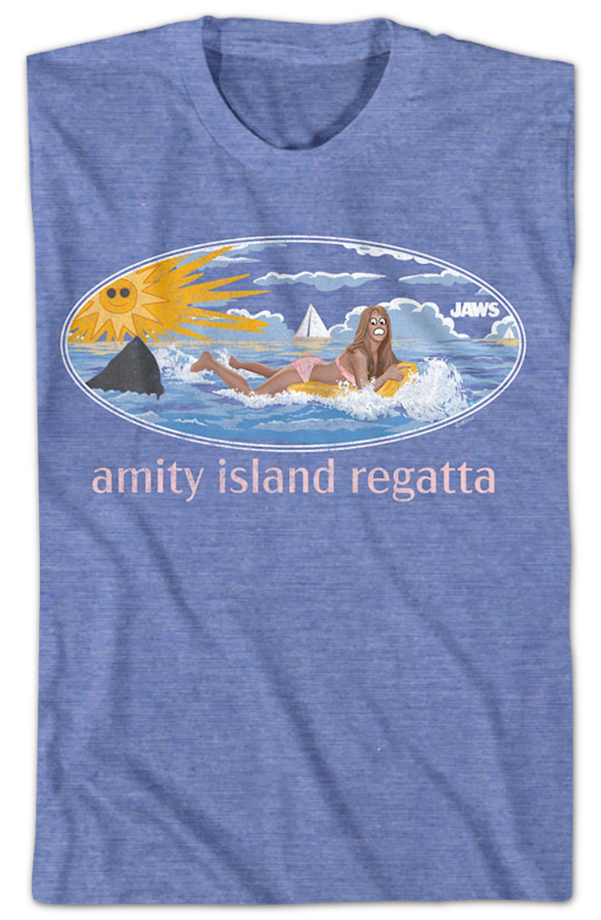 Amity Island Regatta Public Service Message Jaws T-Shirt product image 2