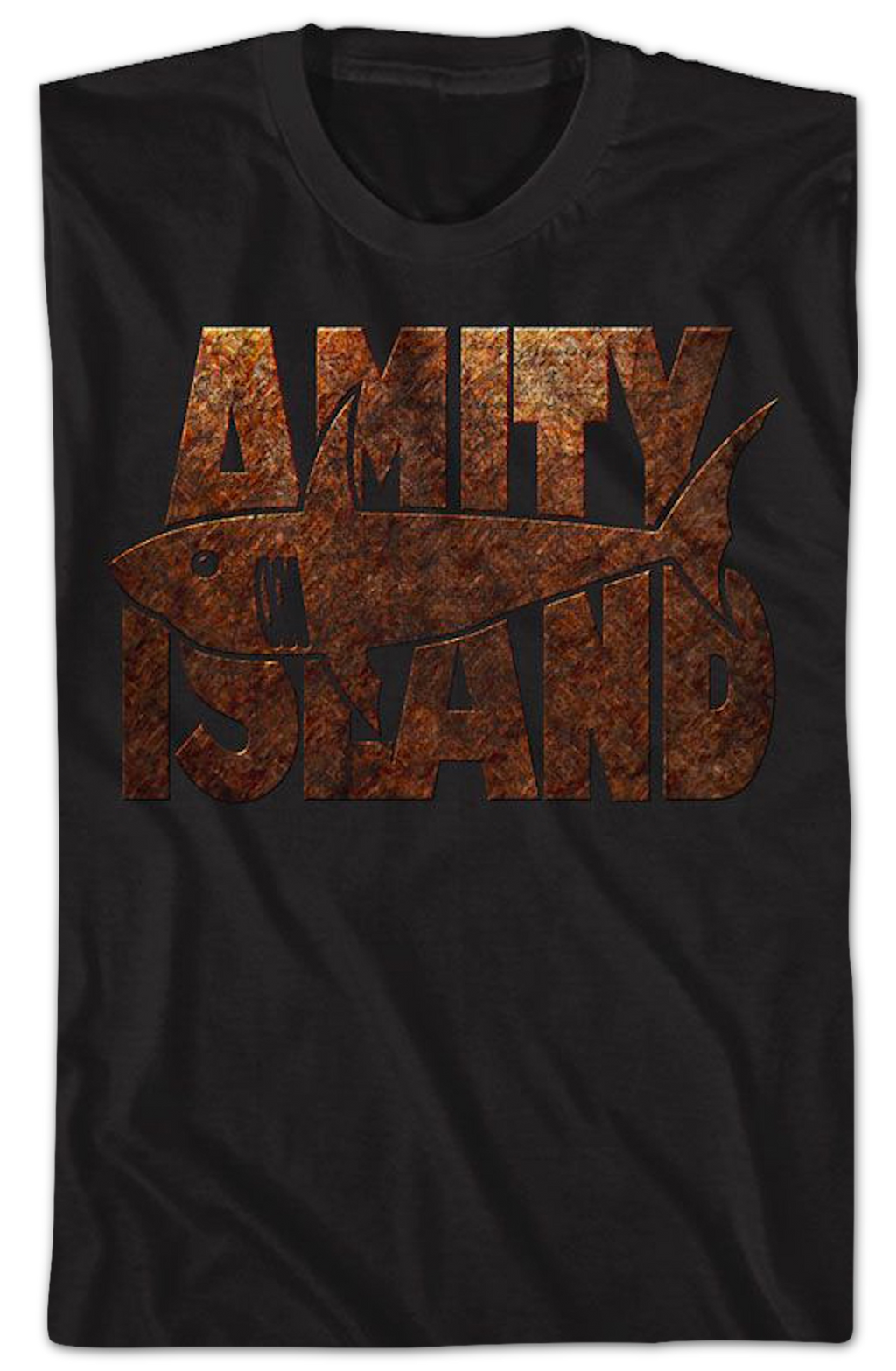 Amity Island Rusted Sign Jaws T-Shirt product image 2
