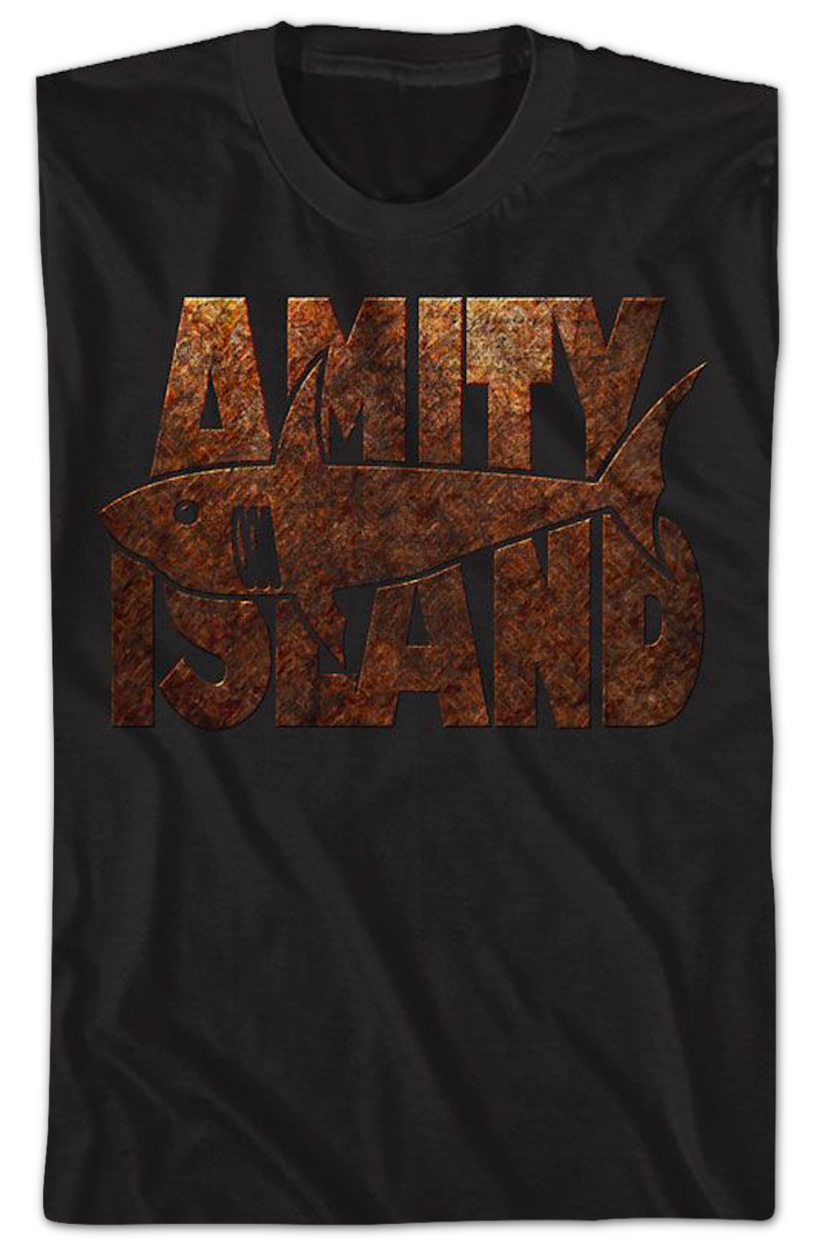 Amity Island Rusted Sign Jaws T-Shirt product image 2