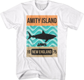 Amity Island Shark Waves Jaws T-Shirt product image 1