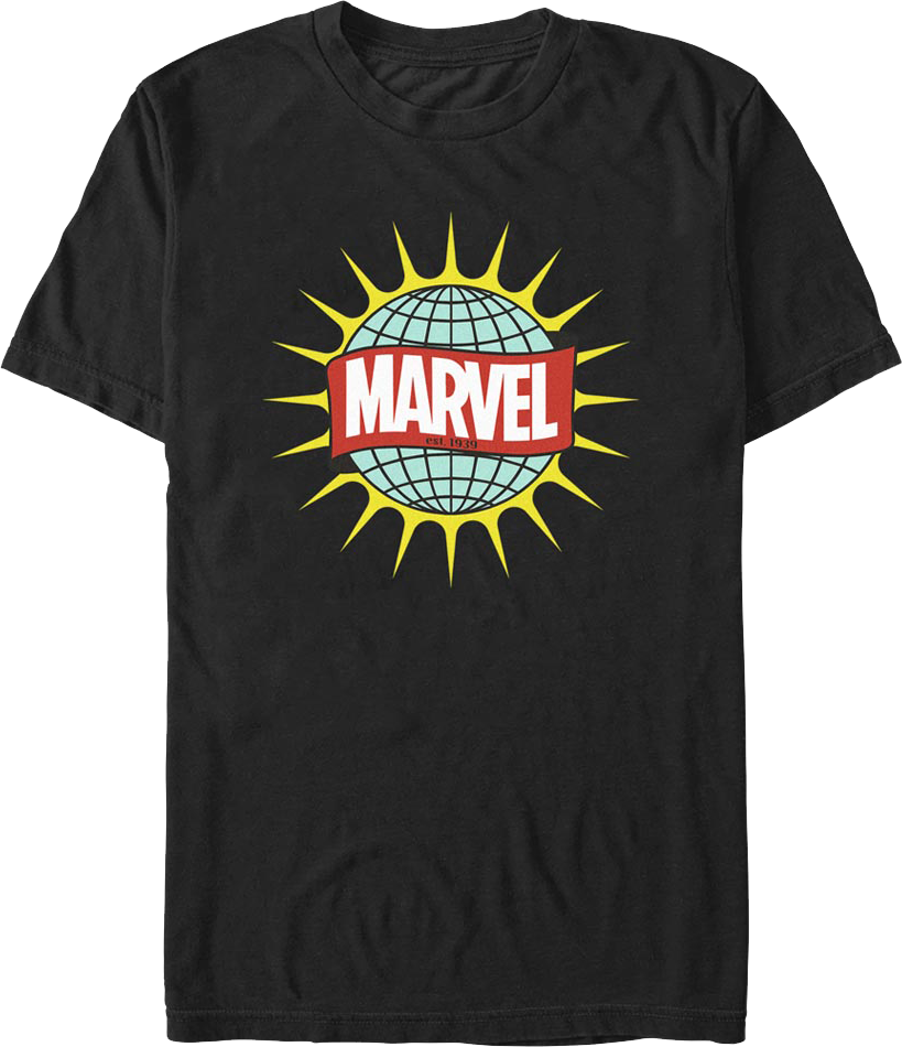 Atlas Globe Marvel Comics T-Shirt product image 1