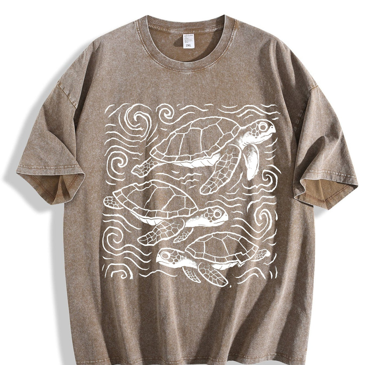 Turtles Ocean 90s Vintage Washed T-Shirt product image 3