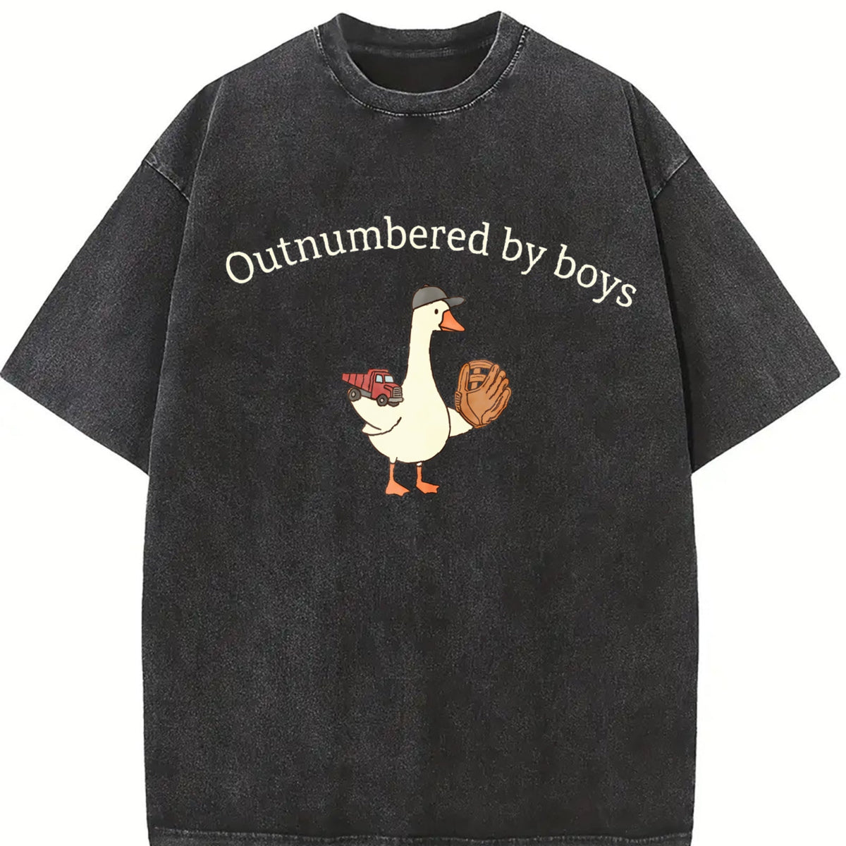 Outnumbered By Boys Goose Vintage Washed T-Shirt product image 2