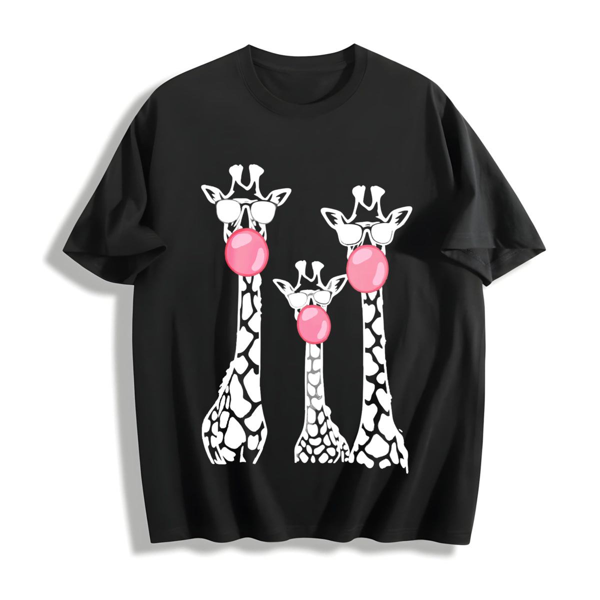 Cartoon Giraffe Cotton T-Shirt product image 1