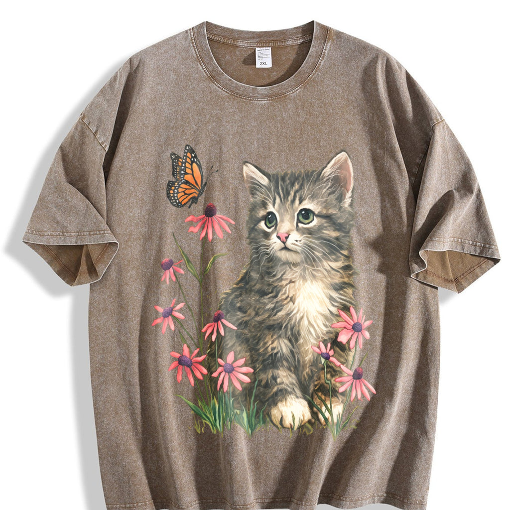 Kitten Vintage Washed T-Shirt product image 3