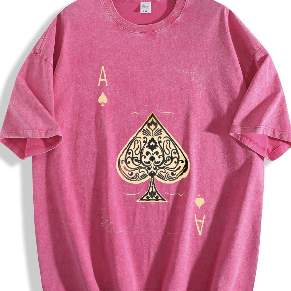 Ornate Ace of Spades Vintage Washed T-Shirt product image 5
