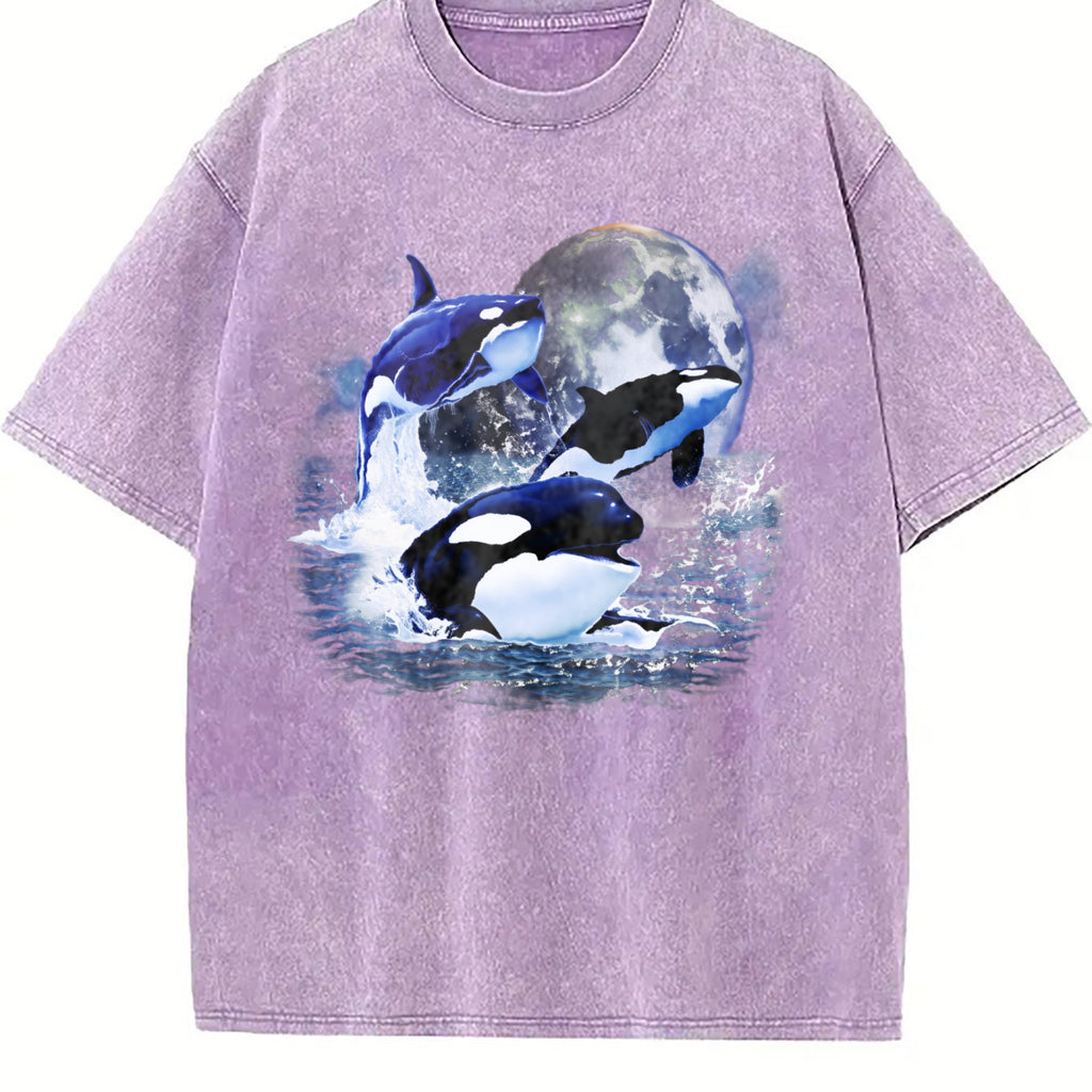 Three Orcas 90s Vintage Washed T-Shirt product image 6
