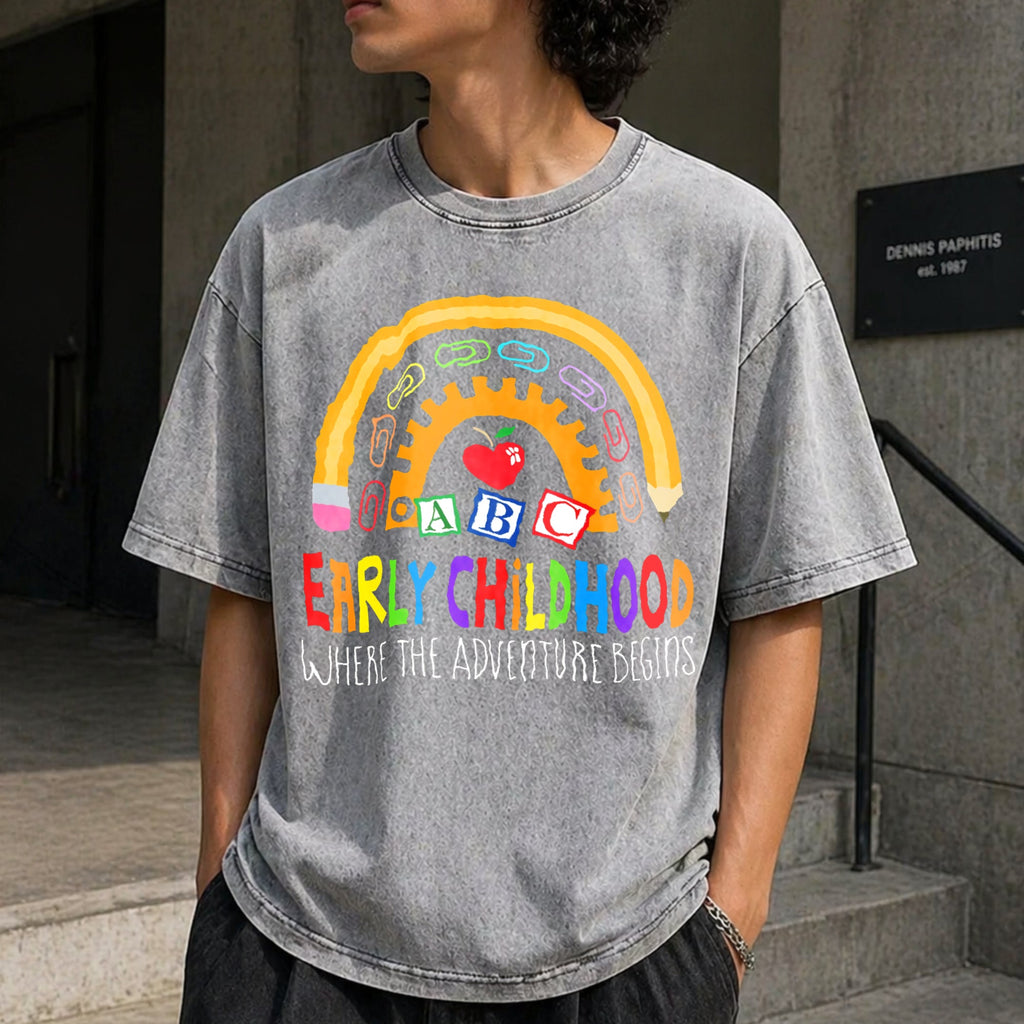 Early Childhood Teachers Vintage Washed T-Shirt product image 5