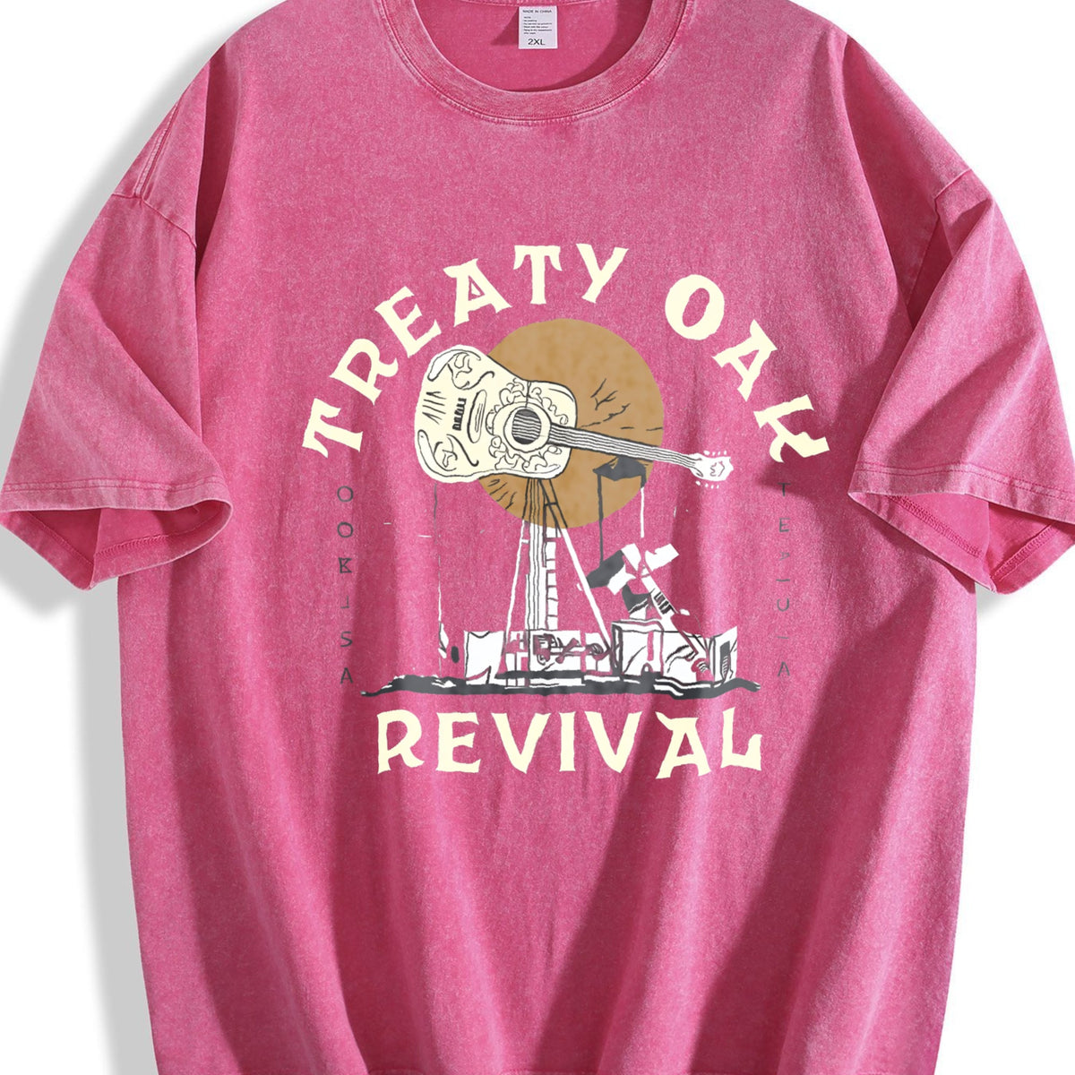 Treaty Oak Revival Guitar Vintage Washed T-Shirt product image 7
