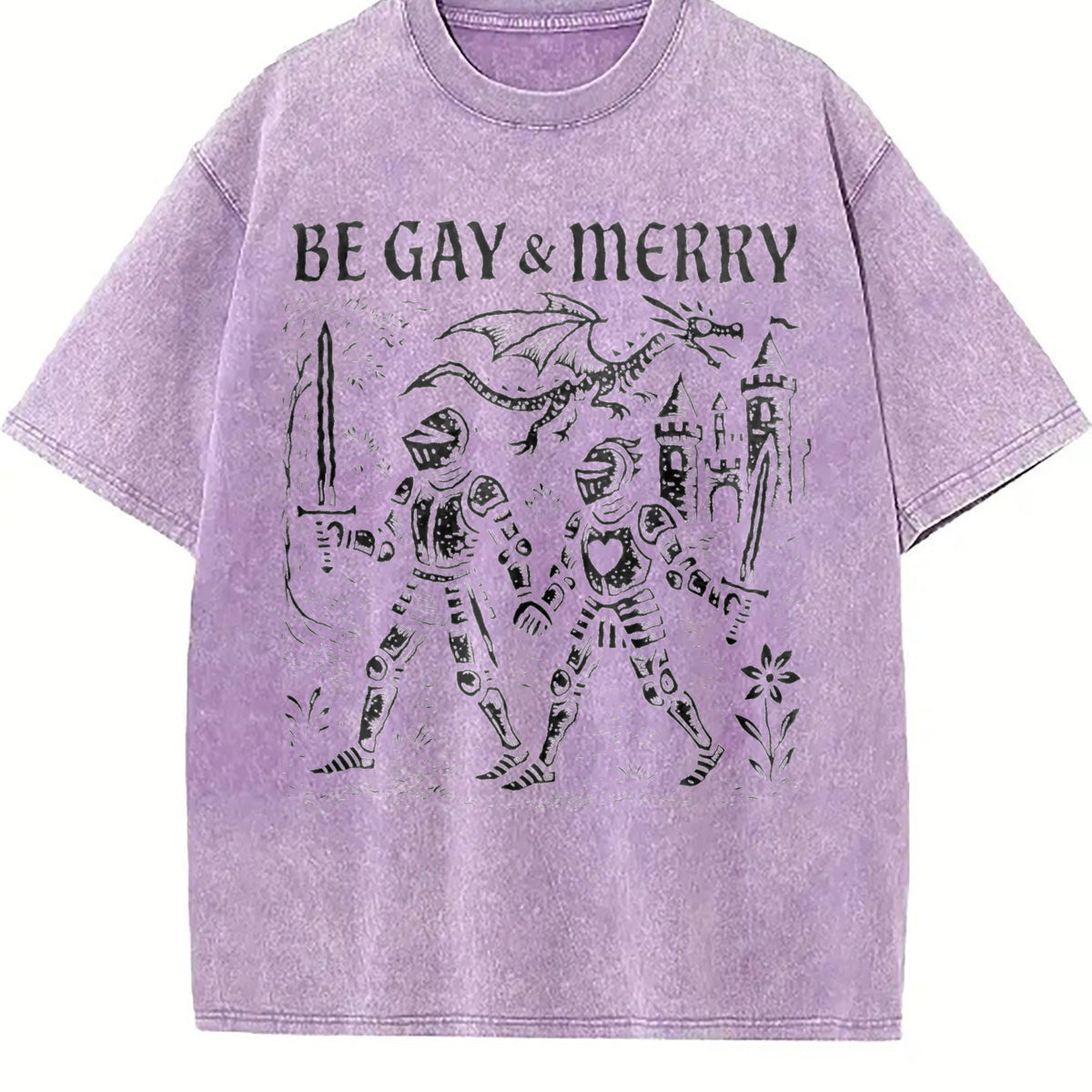 Be Gay & Merry Medieval Vintage Washed T-Shirt product image 6