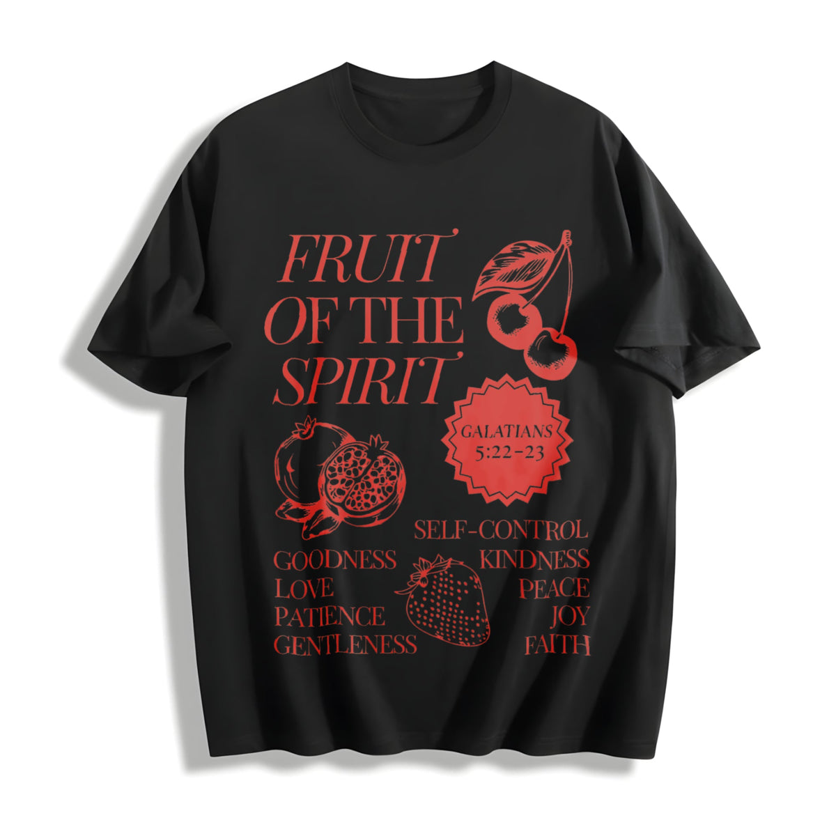 Fruit of the Spirit Scripture Cotton T-Shirt product image 1