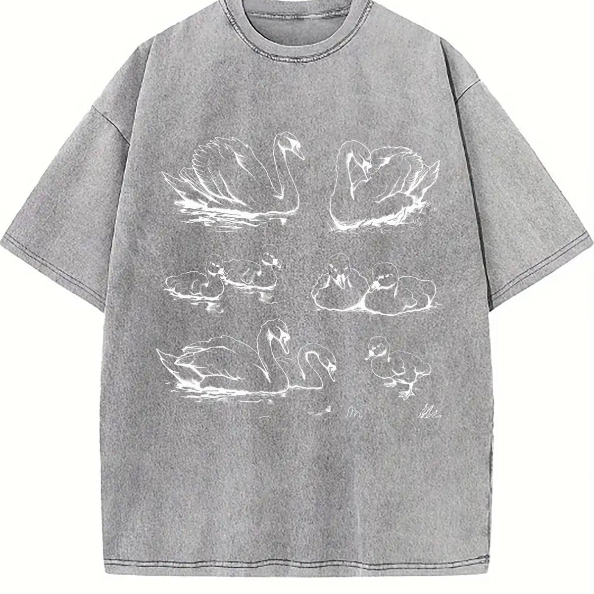 Swan 90s Tattoo Vintage Washed T-Shirt product image 5