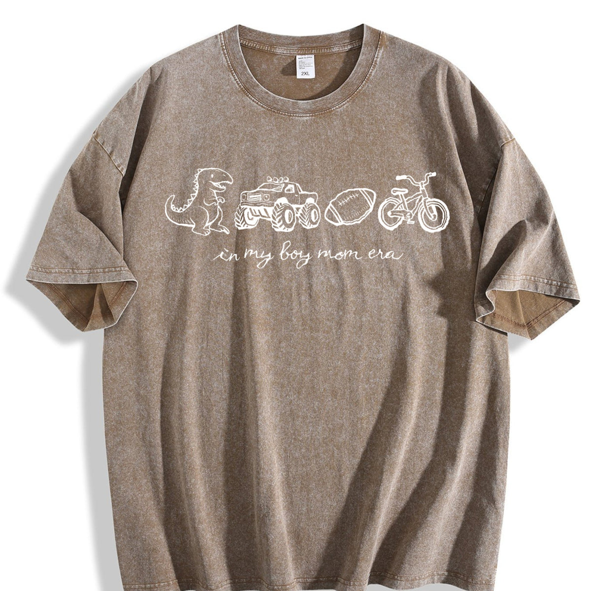 Boy Mom Era Vintage Washed T-Shirt product image 3