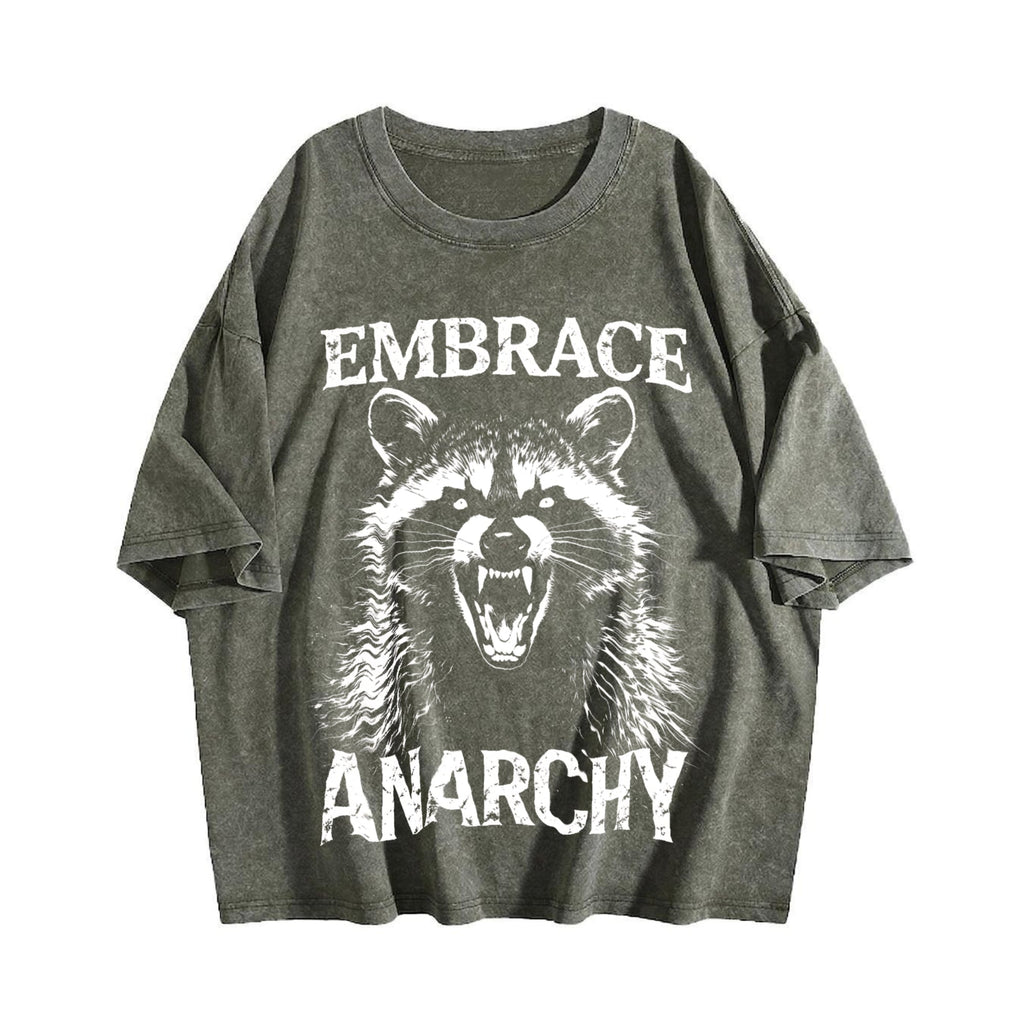 Embrace Anarchy Raccoon Vintage Washed T-Shirt product image 4