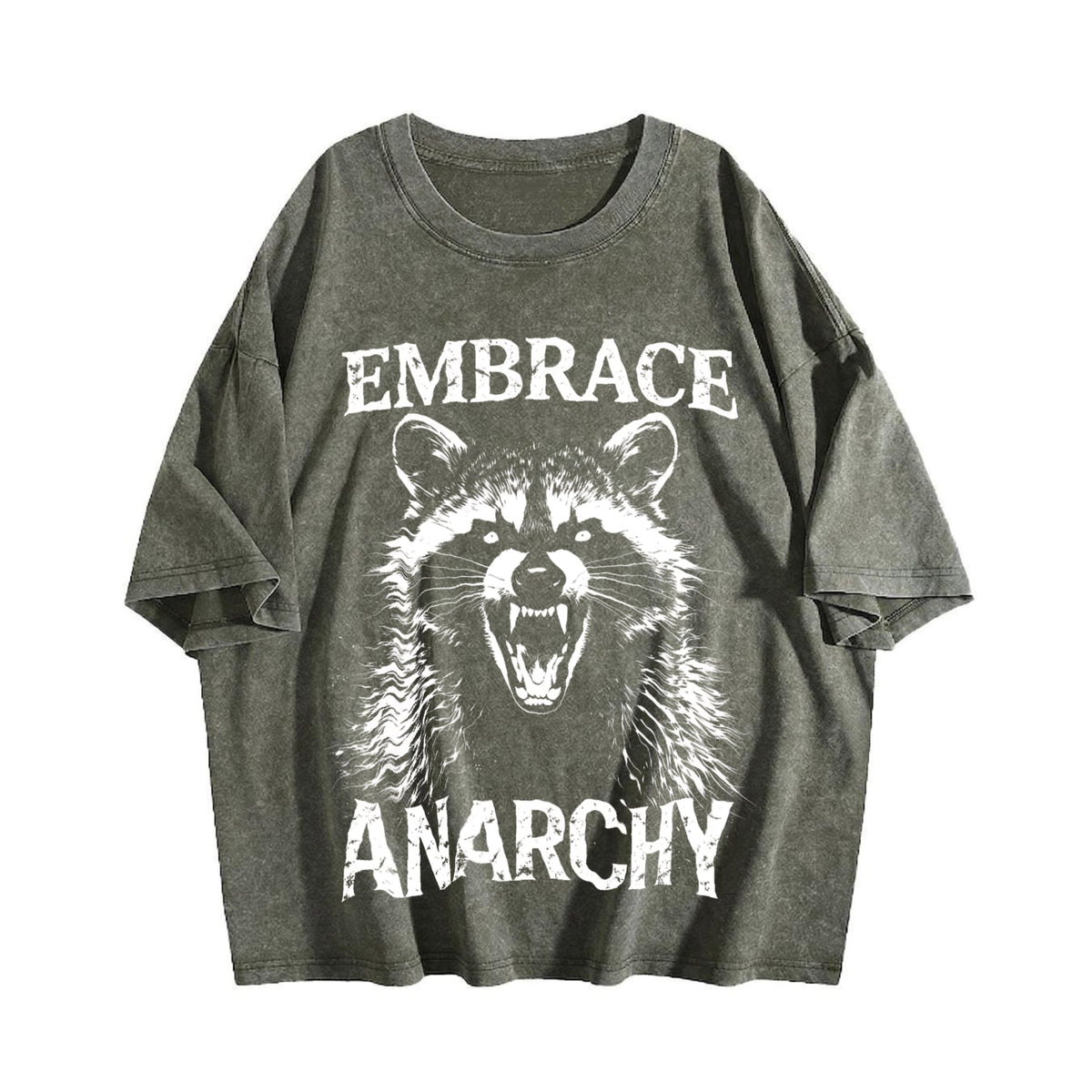 Embrace Anarchy Raccoon Vintage Washed T-Shirt product image 4