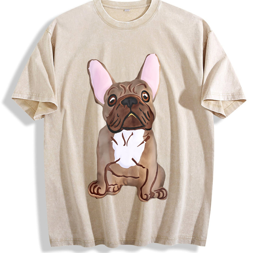 French Bulldog Vintage Washed T-Shirt product image 1