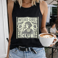 Weird Letters & Cartoon Female Women's Tank Top