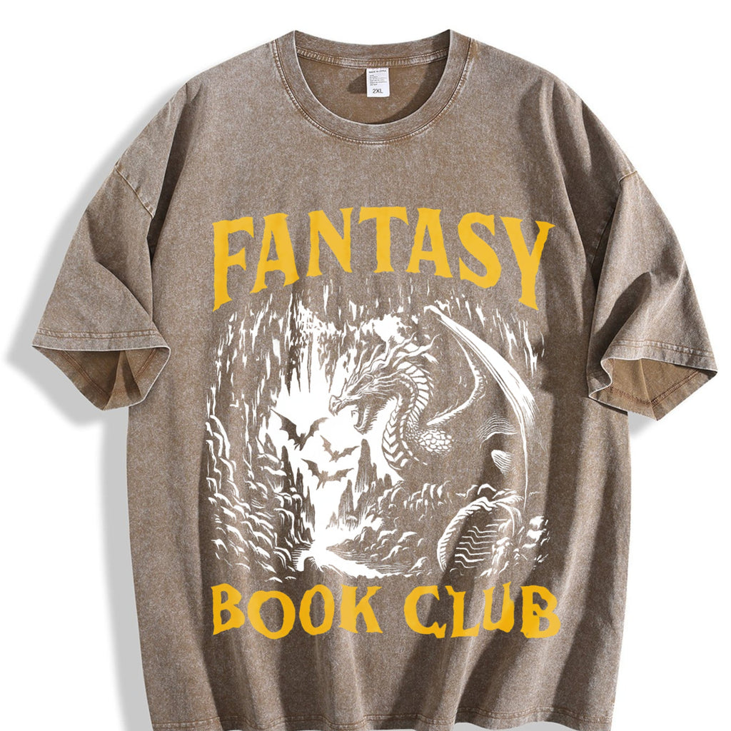 Fantasy Book Club Vintage Washed T-Shirt product image 3