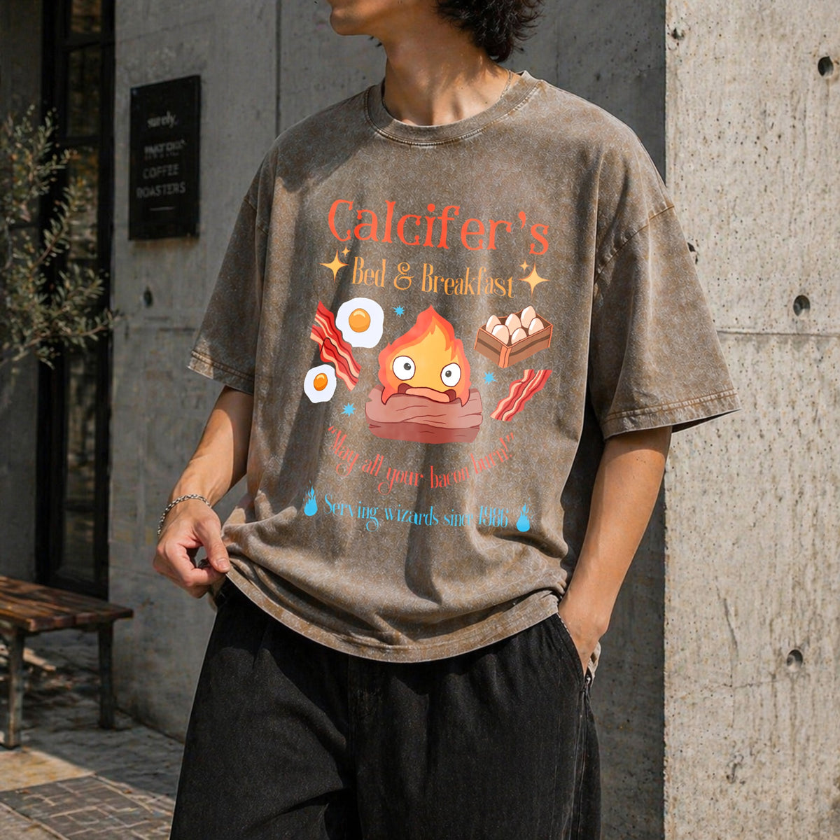 Howl's Moving Castle Inspired Calcifer's Bed Vintage Washed product image 3