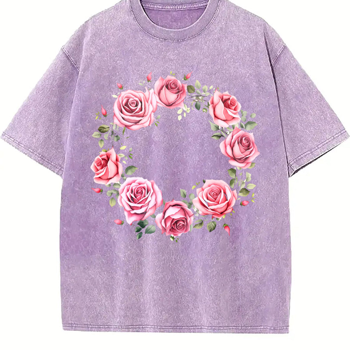Rose Floral Vintage Washed T-Shirt product image 6