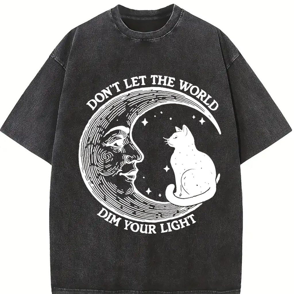 Don't Let The World Dim Your Light Moon And Cat Water product image 2