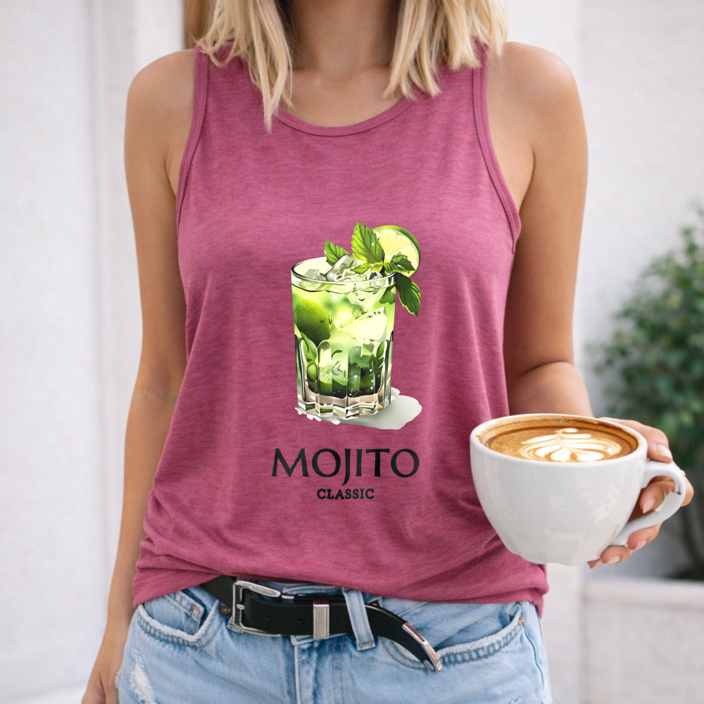 Mojito Letters & Cocktail Women's Tank Top