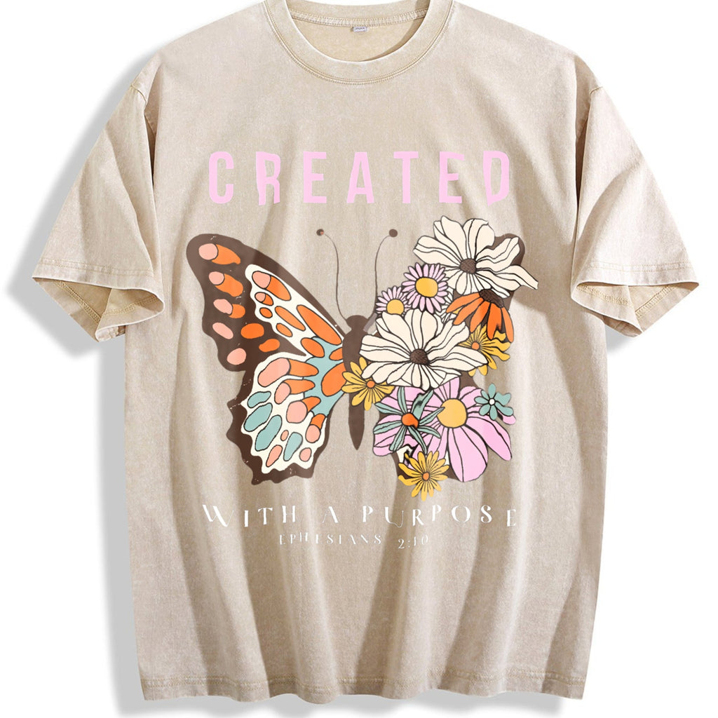 Summer Tops2026women's Vintage Washed T-Shirt product image 1