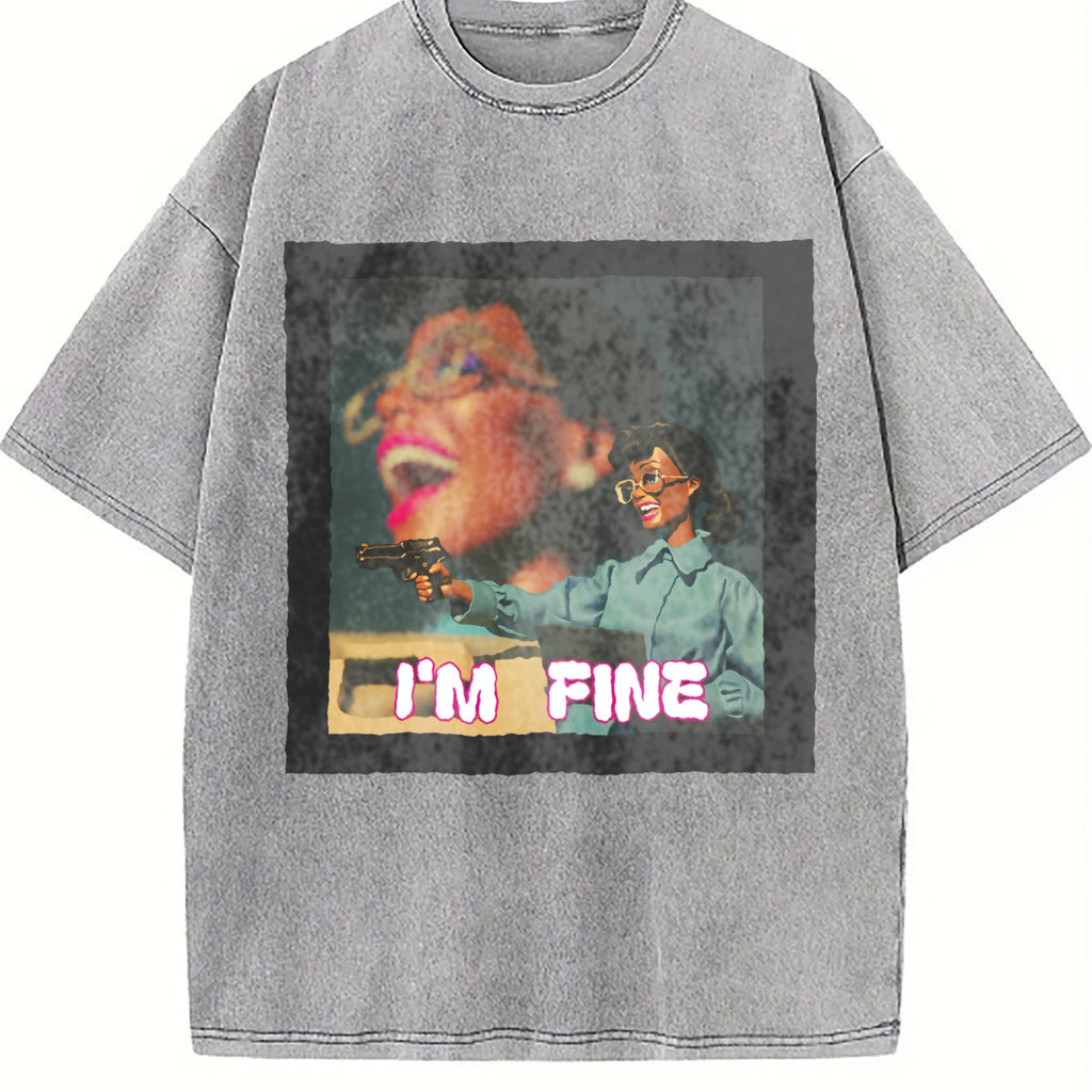 Short-sleeved Y2K Vintage Washed T-Shirt product image 5