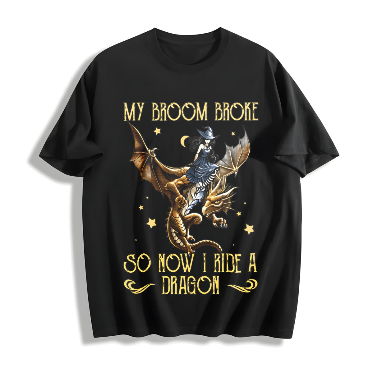 Sister Autumn : Witch Riding A Flying Dragon Letter Cotton product image 1