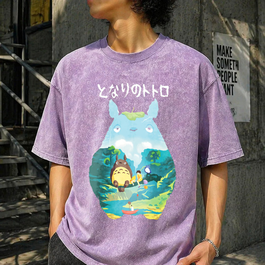 Ghibli Totoro Vintage Washed T-Shirt product image 6