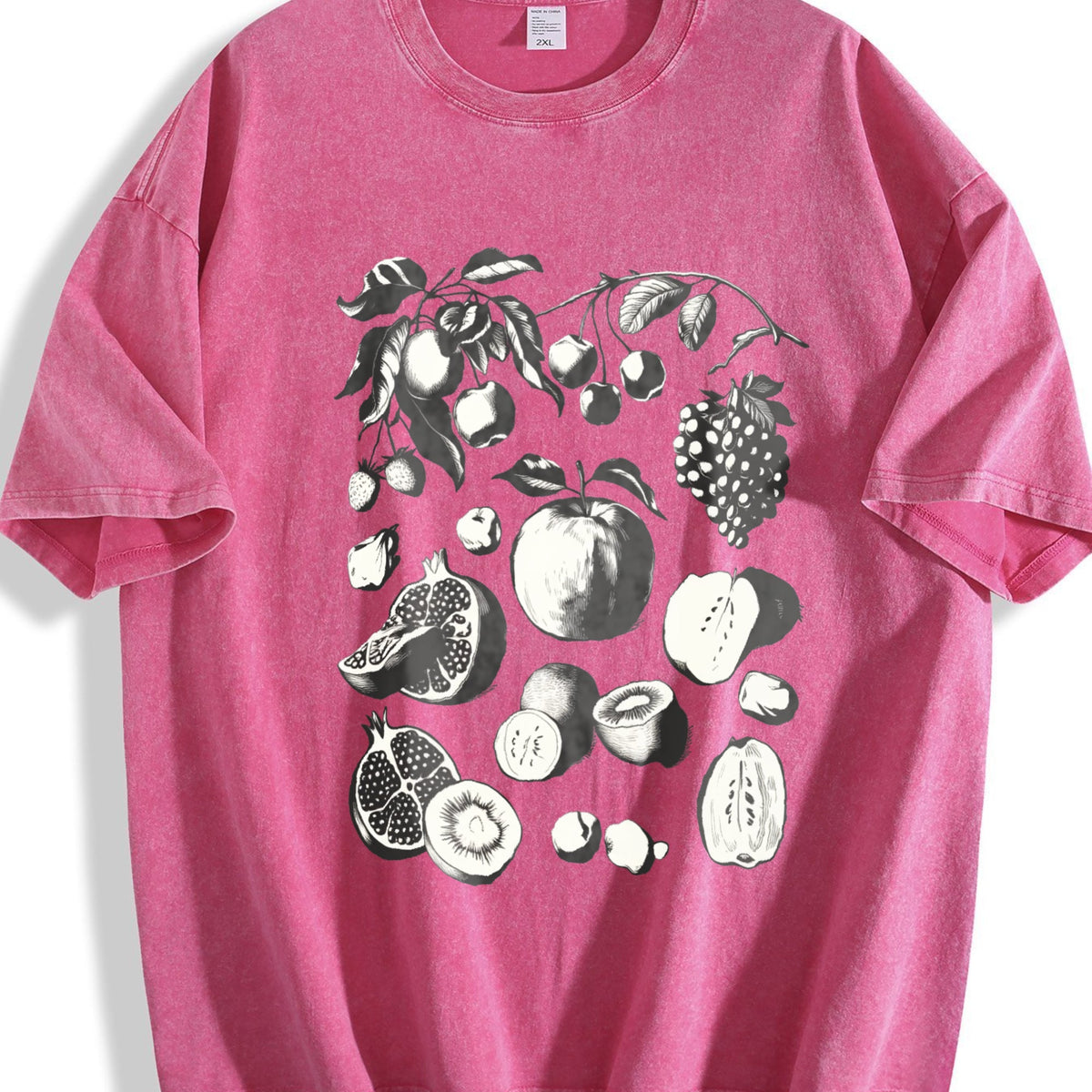 Fruits And Berries 90s Tattoo Vintage Washed T-Shirt product image 7