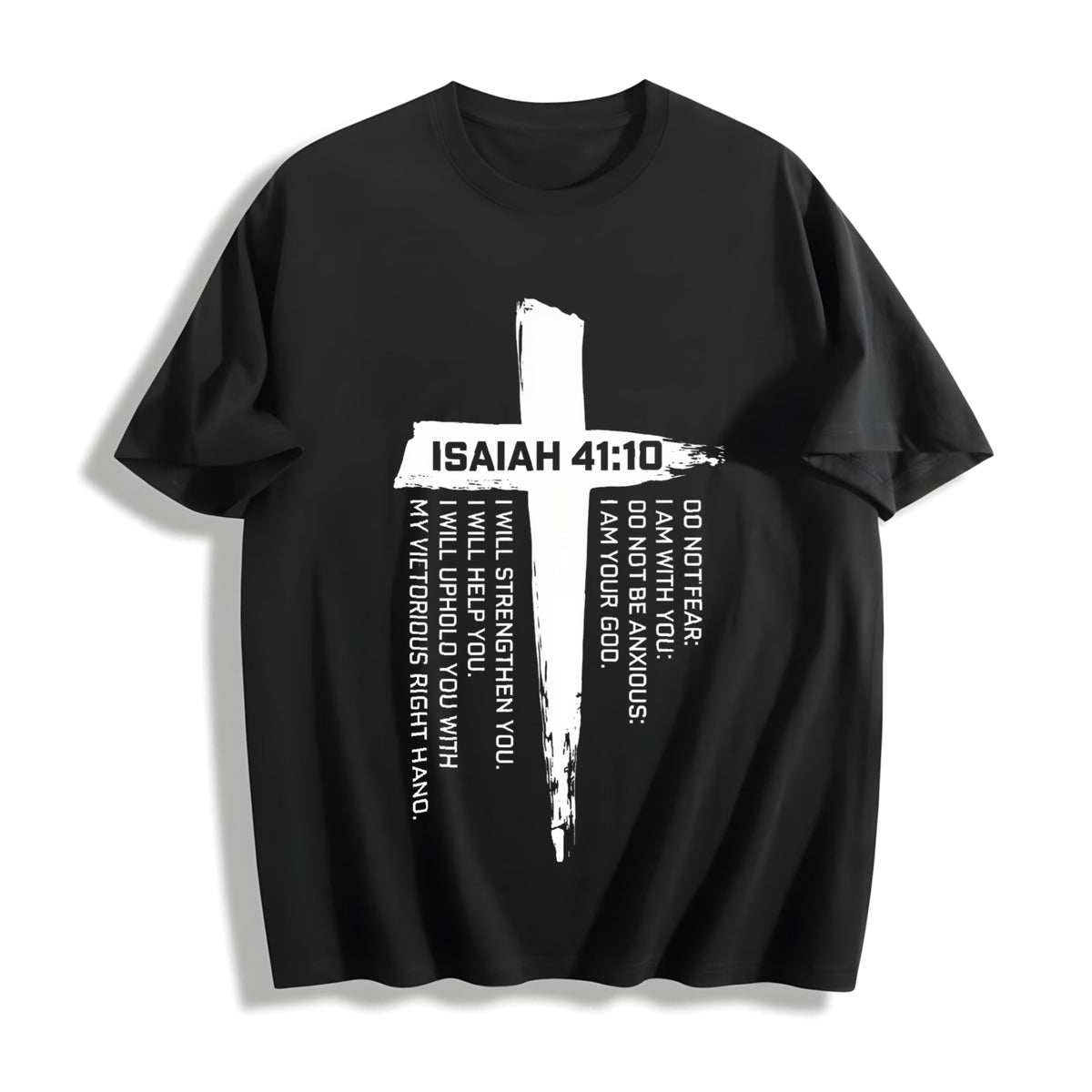 Bible Verses & Cross - Anti-wax Technology Cotton T-Shirt product image 1