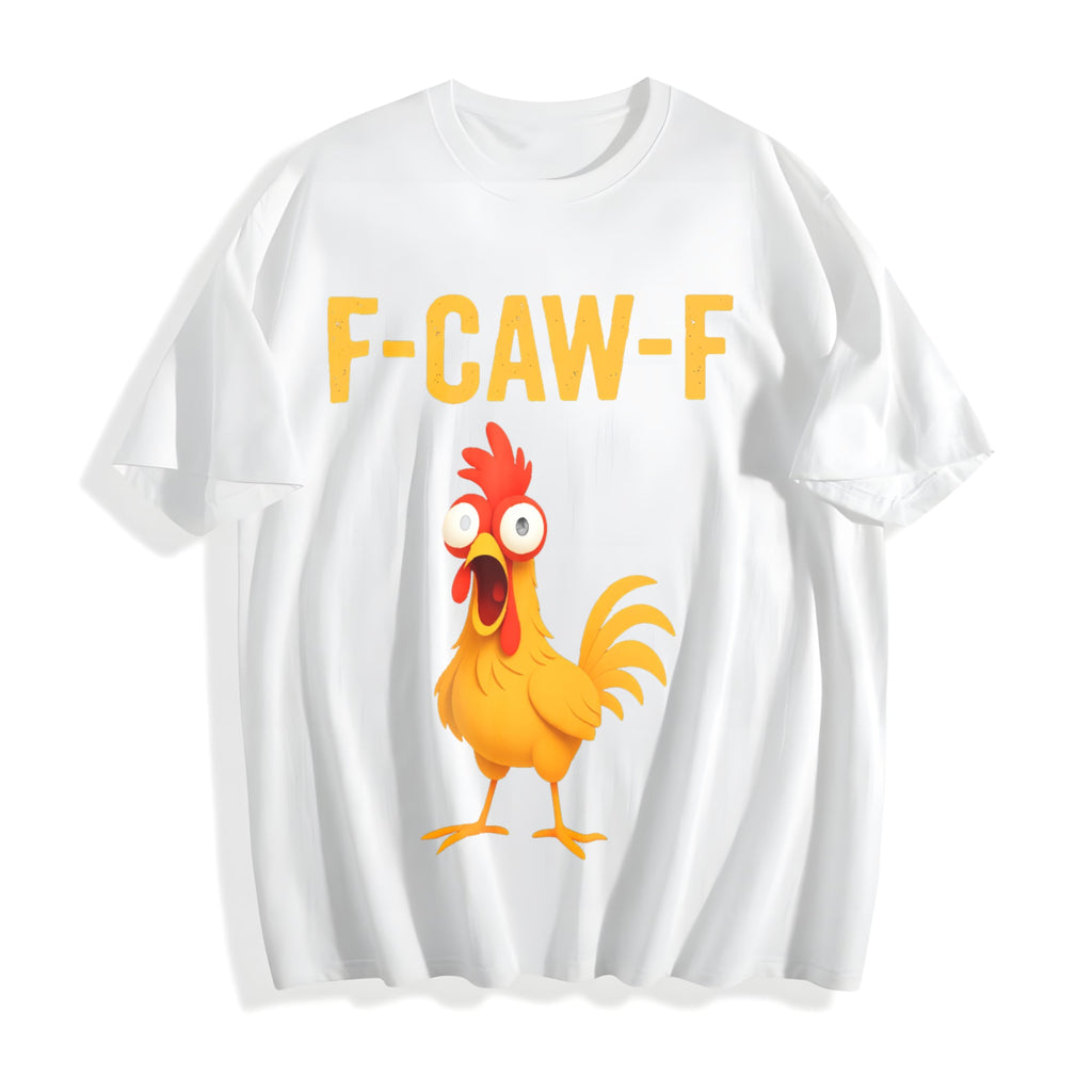F-caw-f Chicken Funny Cotton T-Shirt product image 2