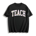 Checkered Teach Cotton T-Shirt product image 1