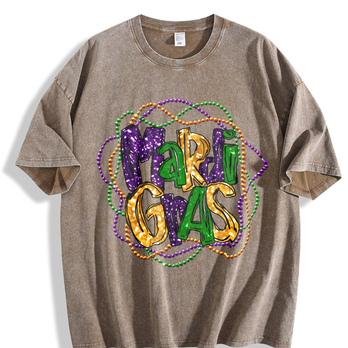 Mardi Gras Sporty Luokeren Approved Vintage Washed T-Shirt product image 3