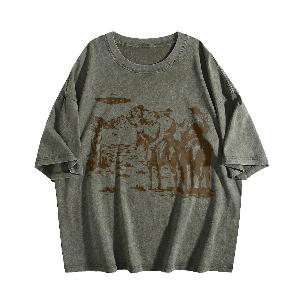 Cowboy UFO 90s Vintage Washed T-Shirt product image 4