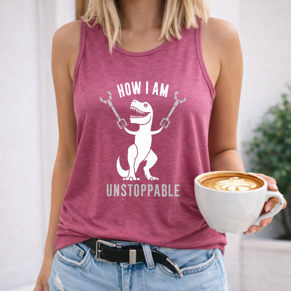 Unstoppable Dinosaur with Grabbers Women's Tank Top