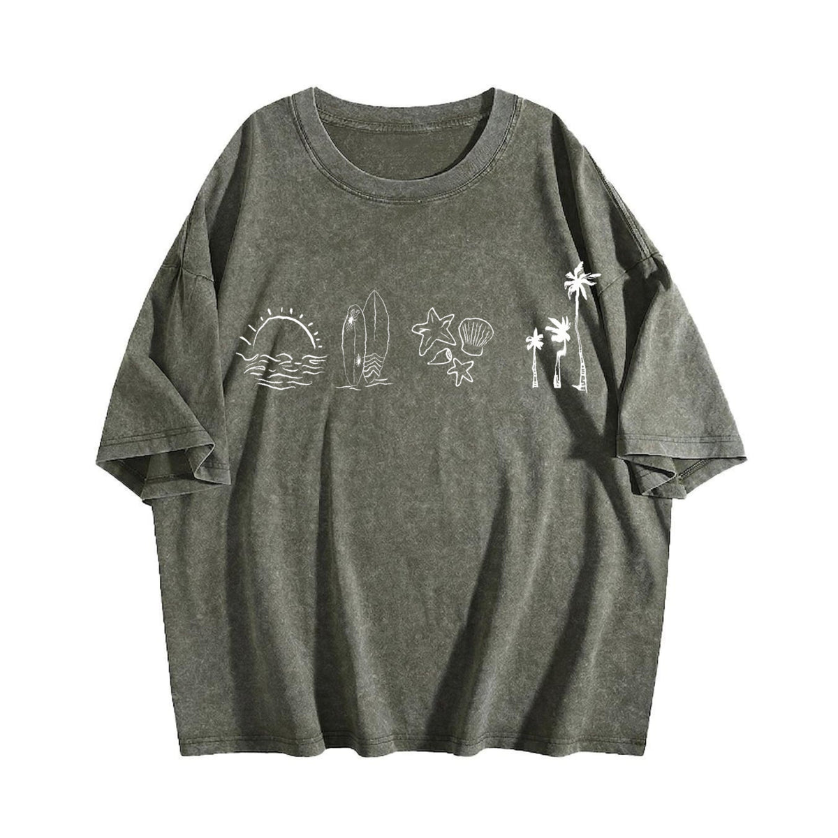 Surfer Ocean 90s Vintage Washed T-Shirt product image 4
