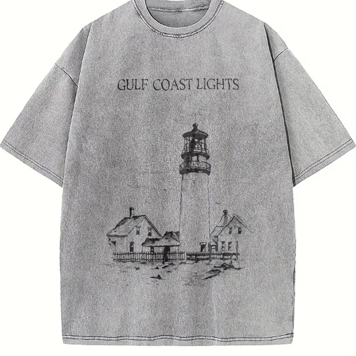 Gulf Coast Lights Vintage Washed T-Shirt product image 5