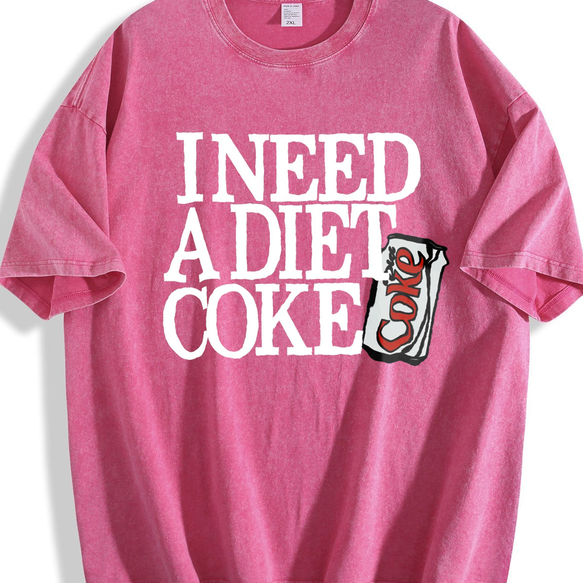 The Words 'i Need A Diet Choke' Vintage Washed T-Shirt product image 5