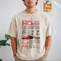 F40 Supercar Racing Vintage Washed T-Shirt product image 1