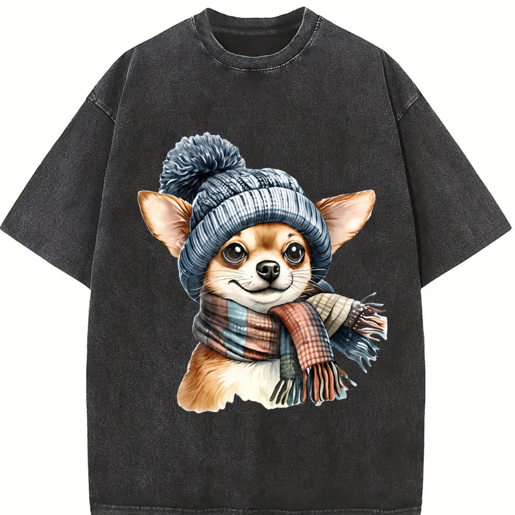 Winter A Chihuahua With Vintage Washed T-Shirt product image 2