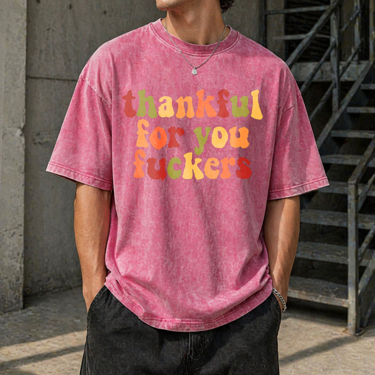 Thankful For You Fuckers Vintage Washed T-Shirt product image 7
