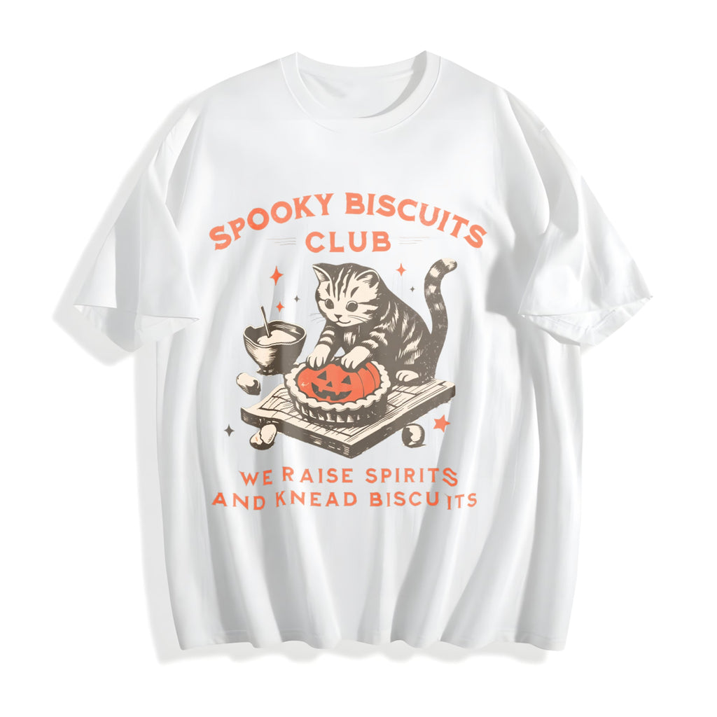 Spooky Biscuits Club Cotton T-Shirt product image 2